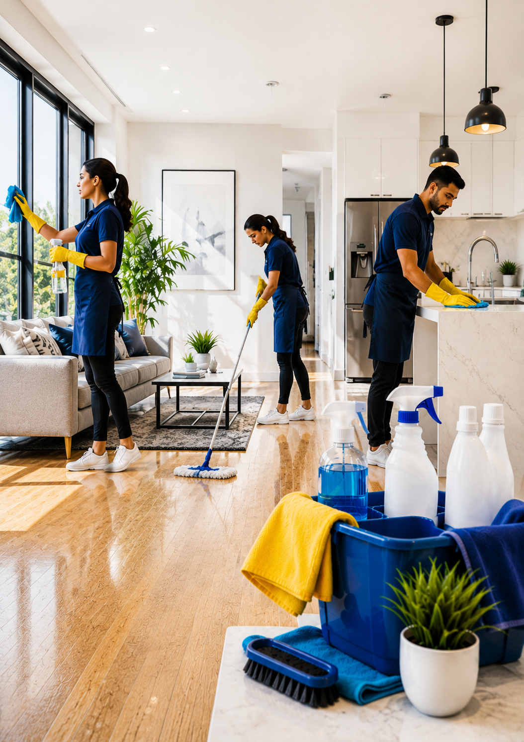 Clean Vista Cleaning professional at work